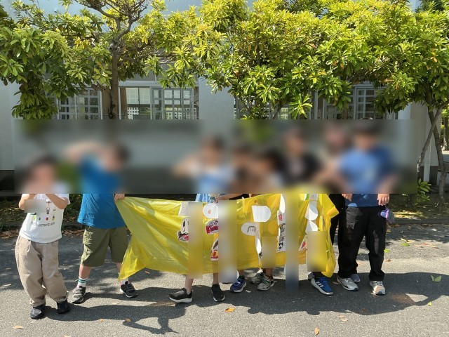 こいのぼりとの写真