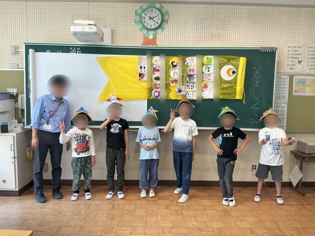 こいのぼりとの写真